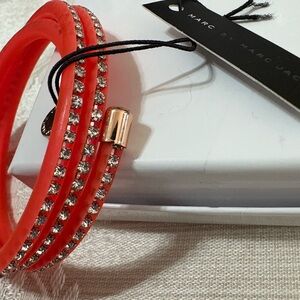 NWT Marc By Marc Jacobs Knockout Pink Gem Rhinestone Bracelet M5131109